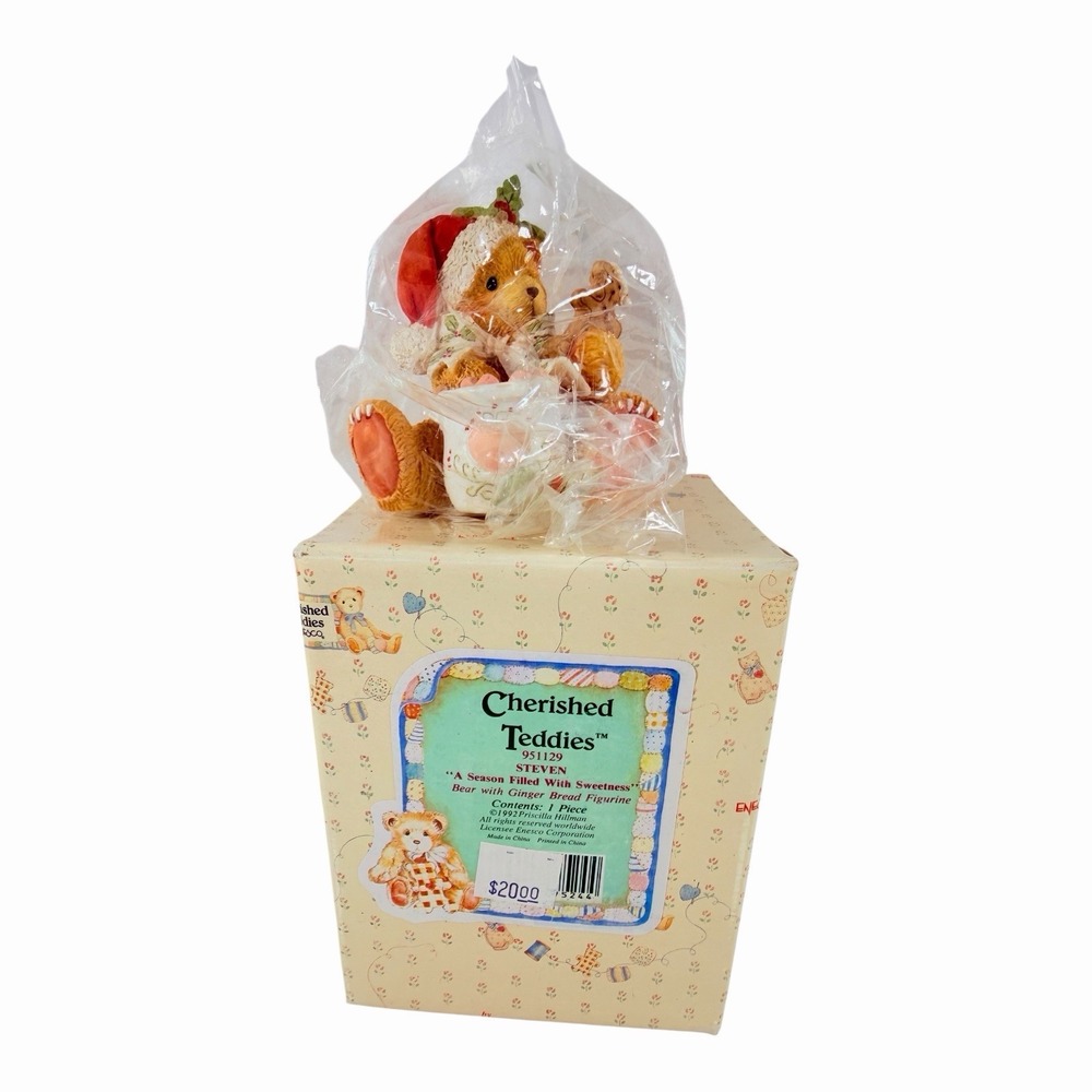 Cherished Teddies Steven A Season Filled With Sweetness Bear Gingerbread 112402 - Picture 2 of 6